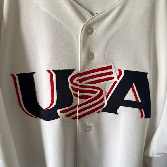 Majestic USA White Baseball Jersey - Picture 2 of 6